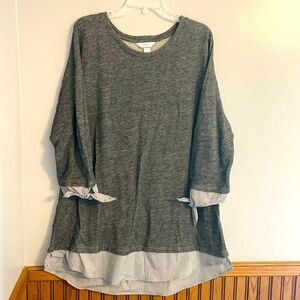 Gray dressy tunic